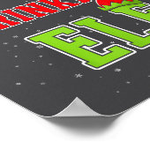 Wine Drinking Elf Christmas Family Matching Group  Poster (Hoek)