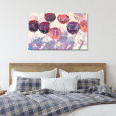 Wine drinks Red Tropical pink wine drink set  Canvas Afdruk (Insitu (Slaapkamer))