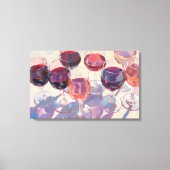 Wine drinks Red Tropical pink wine drink set  Canvas Afdruk (Voorkant)
