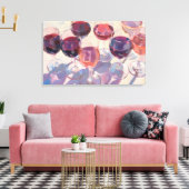 Wine drinks Red Tropical pink wine drink set  Canvas Afdruk (Insitu (Woonkamer))