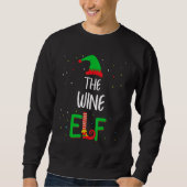 Wine Elf Family Matching Christmas Pus Grappig Trui (Voorkant)