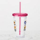 Wine Emojis Acryl Drinkbeker (Rechts)