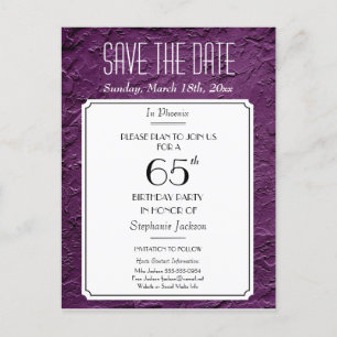 Wine Faux Textured Party of Reunion Opslaan van de Aankondigingskaart