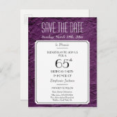 Wine Faux Textured Party of Reunion Opslaan van de Aankondigingskaart (Voorkant / Achterkant)