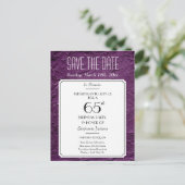 Wine Faux Textured Party of Reunion Opslaan van de Aankondigingskaart (Staand voorkant)