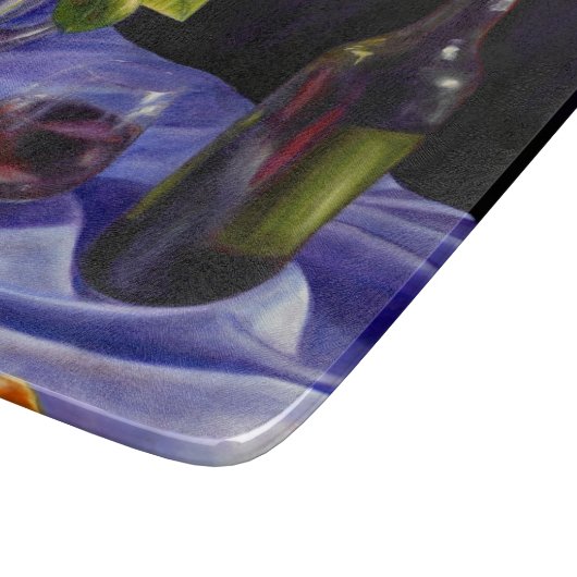 Wine, Flowers and Elegance Snijplank (Hoek)