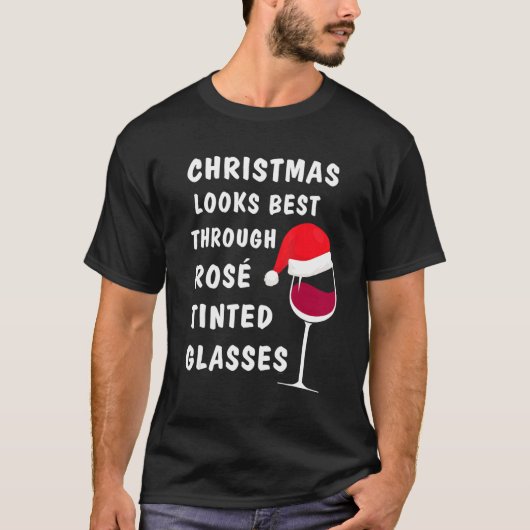 Wine   for christmas  Ugly xmas 2 T-shirt (Voorkant)