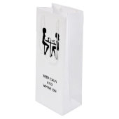 Wine Gift Bag Wijn Cadeautas (Voorkant Gekanteld)