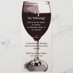 Wine Glass Birthday Kaart