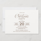 Wine Glass Christmas Party Kaart (Achterkant)