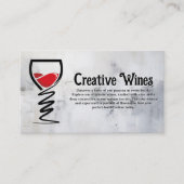 Wine Glass Creative Illustrative Logo  Visitekaartje (Voorkant)
