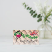 Wine Glass | Druiven | Kurken Visitekaartje (Staand voorkant)