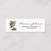 Wine Glass | Druiven | Waterverf Mini Visitekaartje (Voorkant)