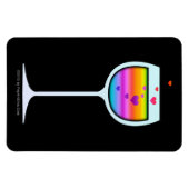 WINE GLASS FLEXIBEL MAGNET MAGNEET (Horizontaal)