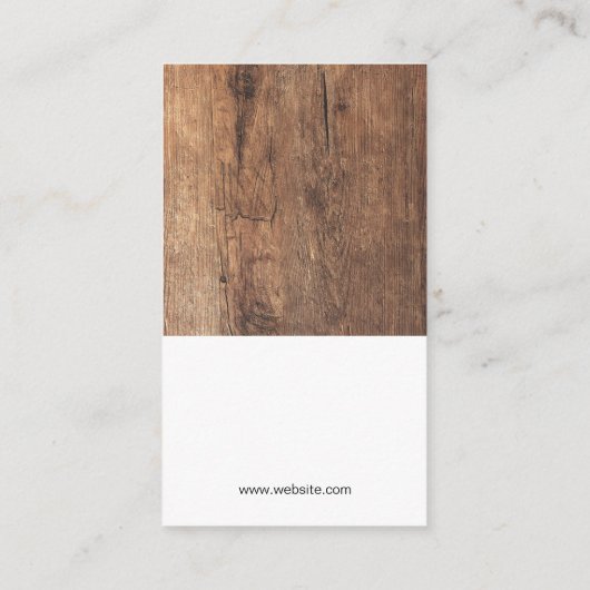 Wine Glass | Hout Visitekaartje (Achterkant)