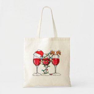 Wine Glass Kerstkerstkerstkerstkerstkerstkerstkers Tote Bag