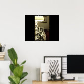 Wine Glass Lucy Poster (Thuiskantoor)