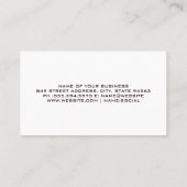 Wine Glass | Rode wijnfles Visitekaartje (Achterkant)