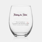 Wine Glass Rosé Spritz Recipe Guide Wijnglas Zonder Voet (Achterkant)