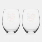 wine Glass Set Wijnglas Zonder Voet (Achterkant)