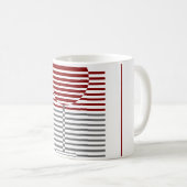 Wine Glass Silhouette Coffee Mok (Voorkant rechts)