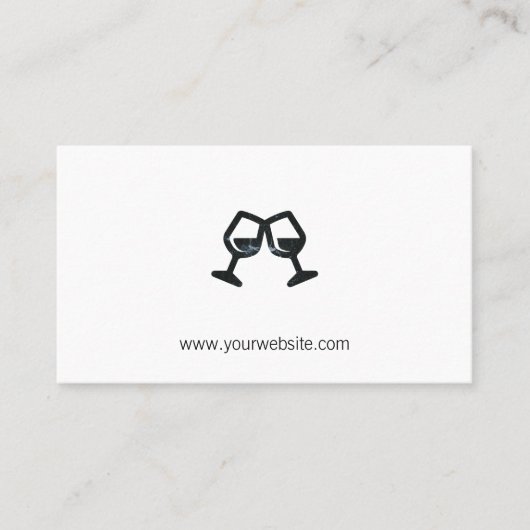 Wine Glass | Sommelier Afsprakenkaartje (Voorkant)