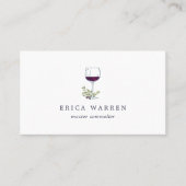 Wine Glass | Sommelier of Wine Industry Visitekaartje (Voorkant)