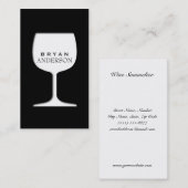 Wine Glass Sommelier Visitekaartje (Voorkant / Achterkant)
