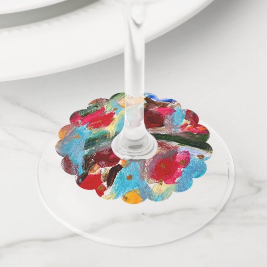 Wine Glass Tag Wijnglaslabel (Dichtbij)