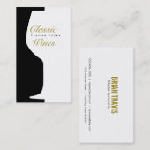 Wine Glass | Tegenruimte Visitekaartje (Voorkant / Achterkant)