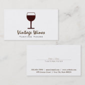 Wine Glass | Voltijds (kaart) Visitekaartje (Voorkant / Achterkant)