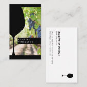 Wine Glass | wijngaard | Sommelier Tasting Visitekaartje (Voorkant / Achterkant)