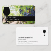 Wine Glass | wijngaard | Sommelier Visitekaartje (Voorkant / Achterkant)