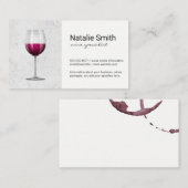 Wine Glass | Wijngaard Visitekaartje (Voorkant / Achterkant)