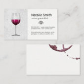 Wine Glass | Winnwijn — Stain Visitekaartje (Voorkant / Achterkant)