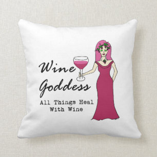 Wine Goddess "All Devices Heal" Sierkussen