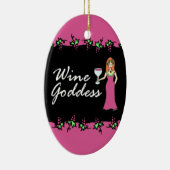 Wine Goddess Divine Grapevine Garland Keramisch Ornament (Rechts)