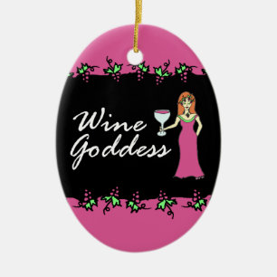 Wine Goddess Divine Grapevine Garland Keramisch Ornament