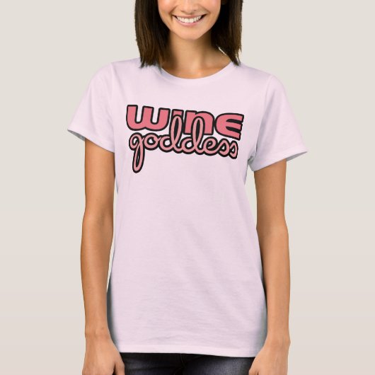 Wine Goddess Wine T-shirt (Voorkant)