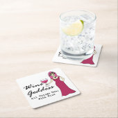 Wine godin: "Alle dingen genezen met wijn" Kartonnen Onderzetters (Insitu)