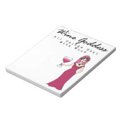 Wine godin: "Alle dingen genezen met wijn" Notitieblok (Linkerzijde)