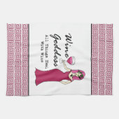 Wine godin: "Alles is gezond.." Theedoek (Horizontaal)