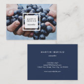 Wine Grapes Sommelier of Vintner Visitekaartje (Voorkant / Achterkant)