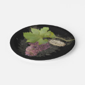 Wine Grapes Vineyard Elegant Mr. en Mrs Wedding Papieren Bordje (Gekanteld)