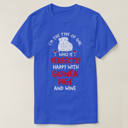 Wine Guinea pig Premium  T-shirt (Design voorkant)