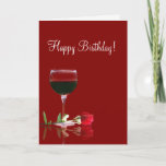 Wine Happy Birthday Friend Kaart<br><div class="desc">Niet alleen een  kaart,  maar ook een beetje schattig! Ik wens je vriend een geweldige verjaardag,  met veel wijn!</div>