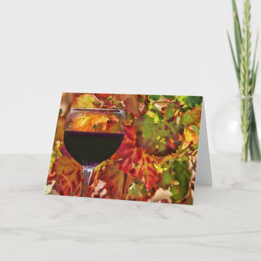 Wine Happy Thanksgiving Cheers Kaart (Voorkant)