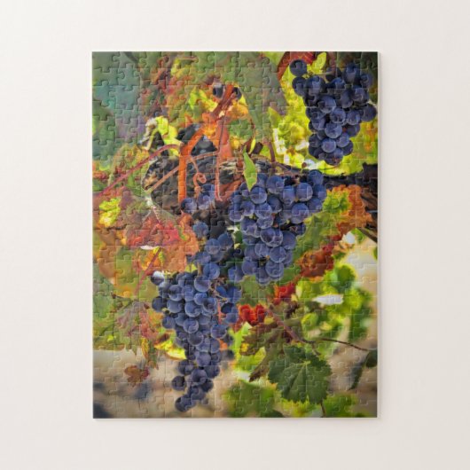 Wine Harvest Grape Fall Colors Jigzaag Puzzle Legpuzzel (Verticaal)