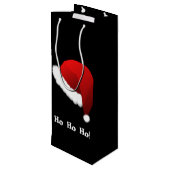 Wine Holiday Gift Bag Wijn Cadeautas (Achterkant Gekanteld)