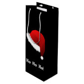 Wine Holiday Gift Bag Wijn Cadeautas (Voorkant Gekanteld)